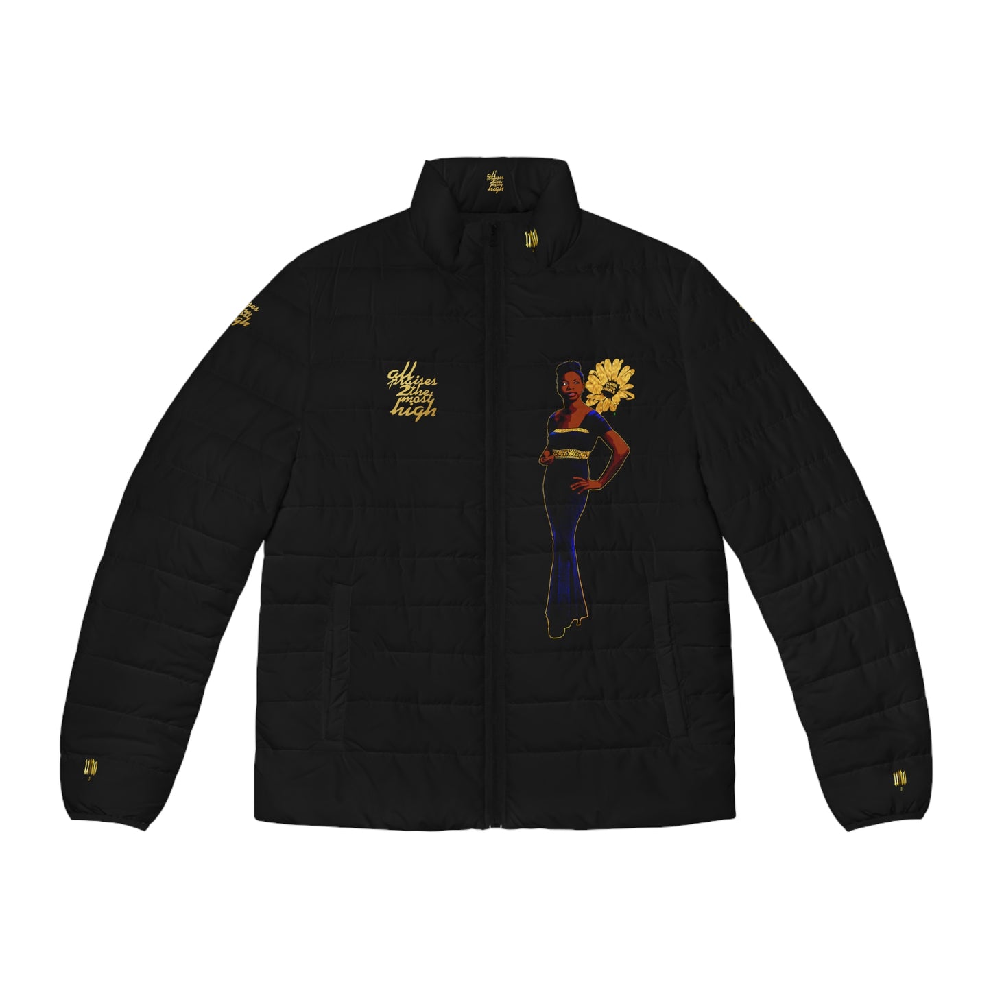 UNO LOVENINA Men's Puffer Jacket (AOP)