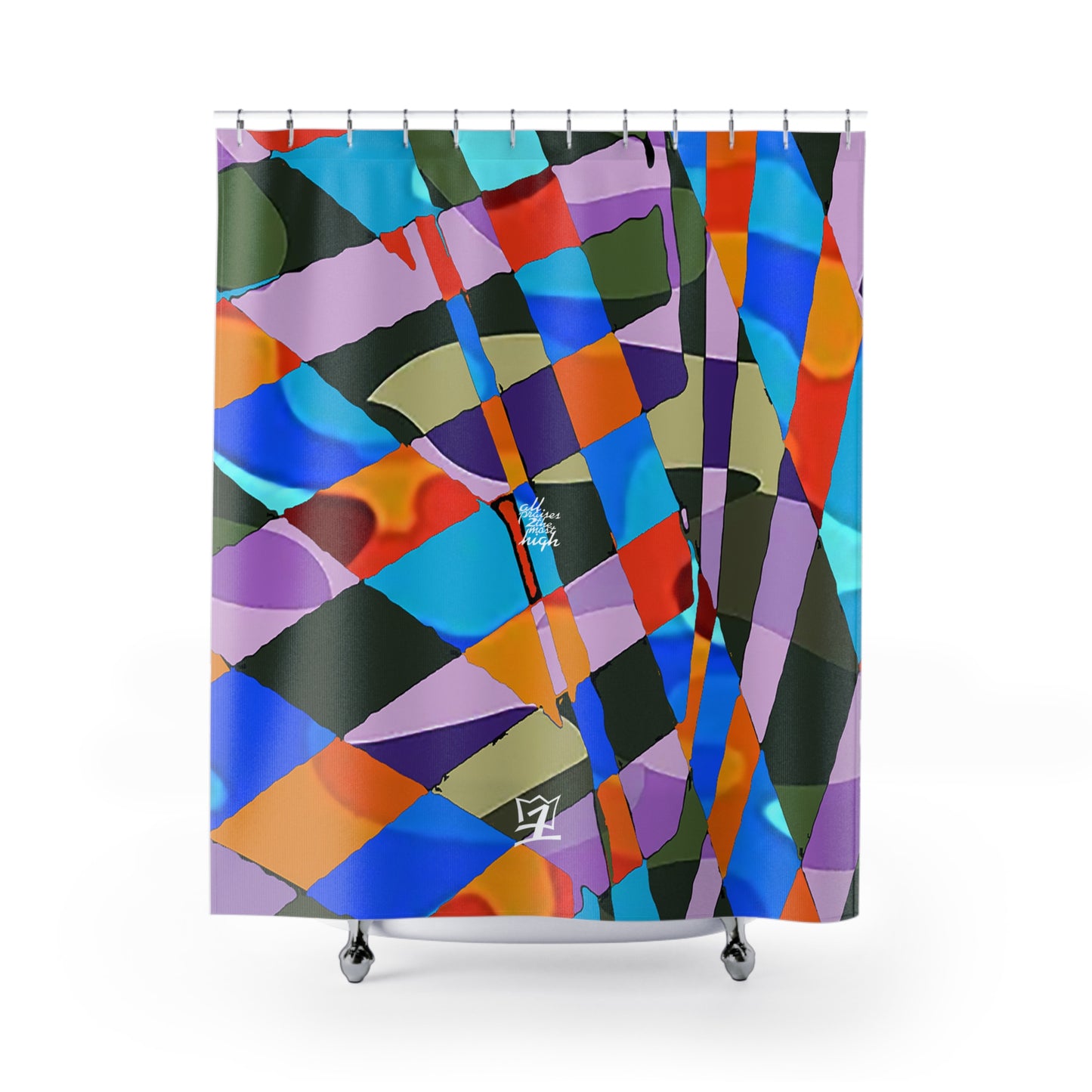 UNO ABSTRACTS Shower Curtains