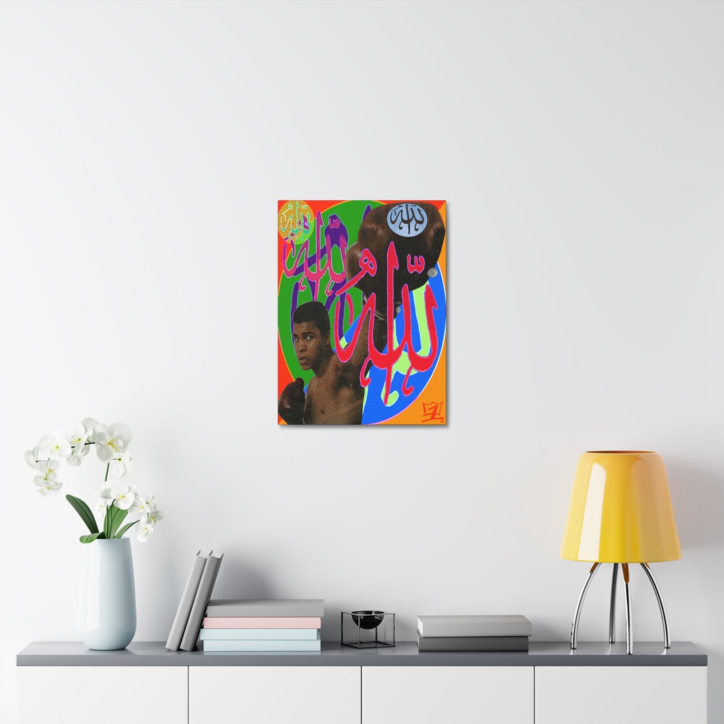 UNO ORGANIC ALLAH U AKBAR THE CHAMP IS HERE Stretched Canvas