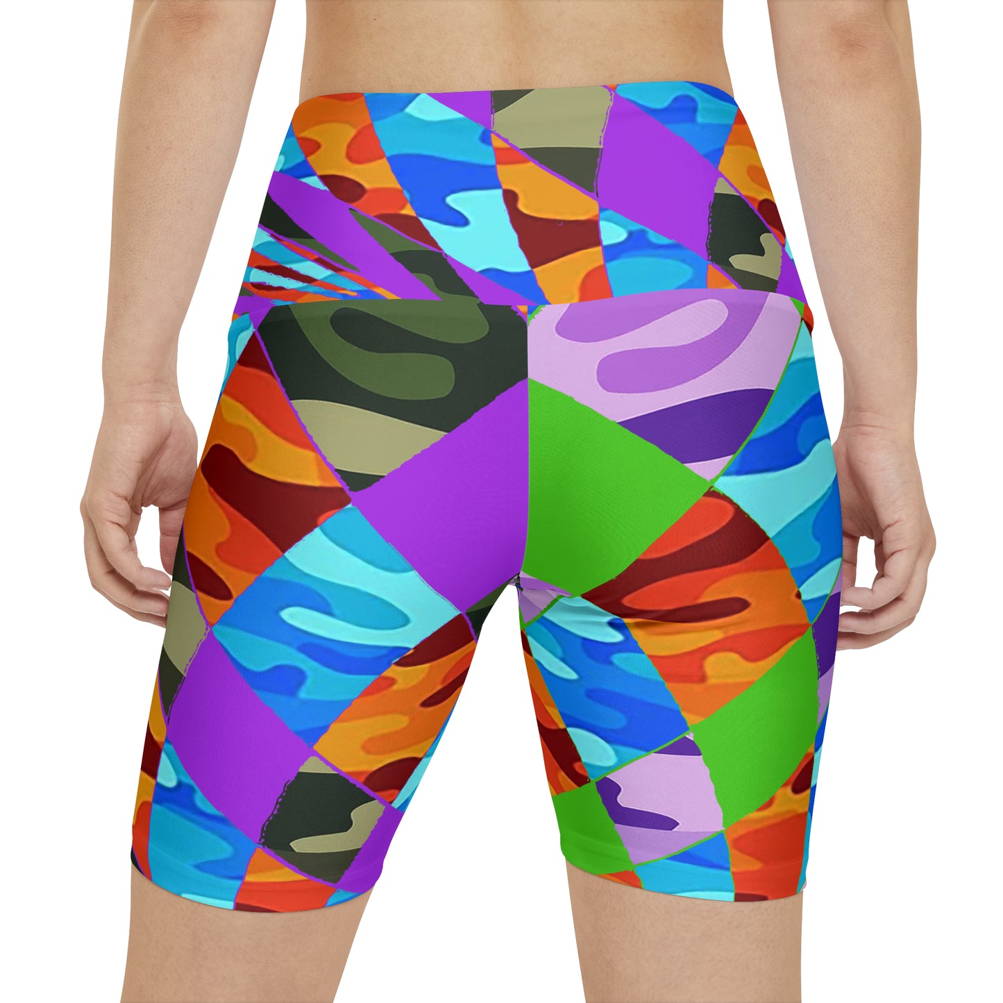 UNO ABSTRACTS Women's Workout Shorts (AOP)
