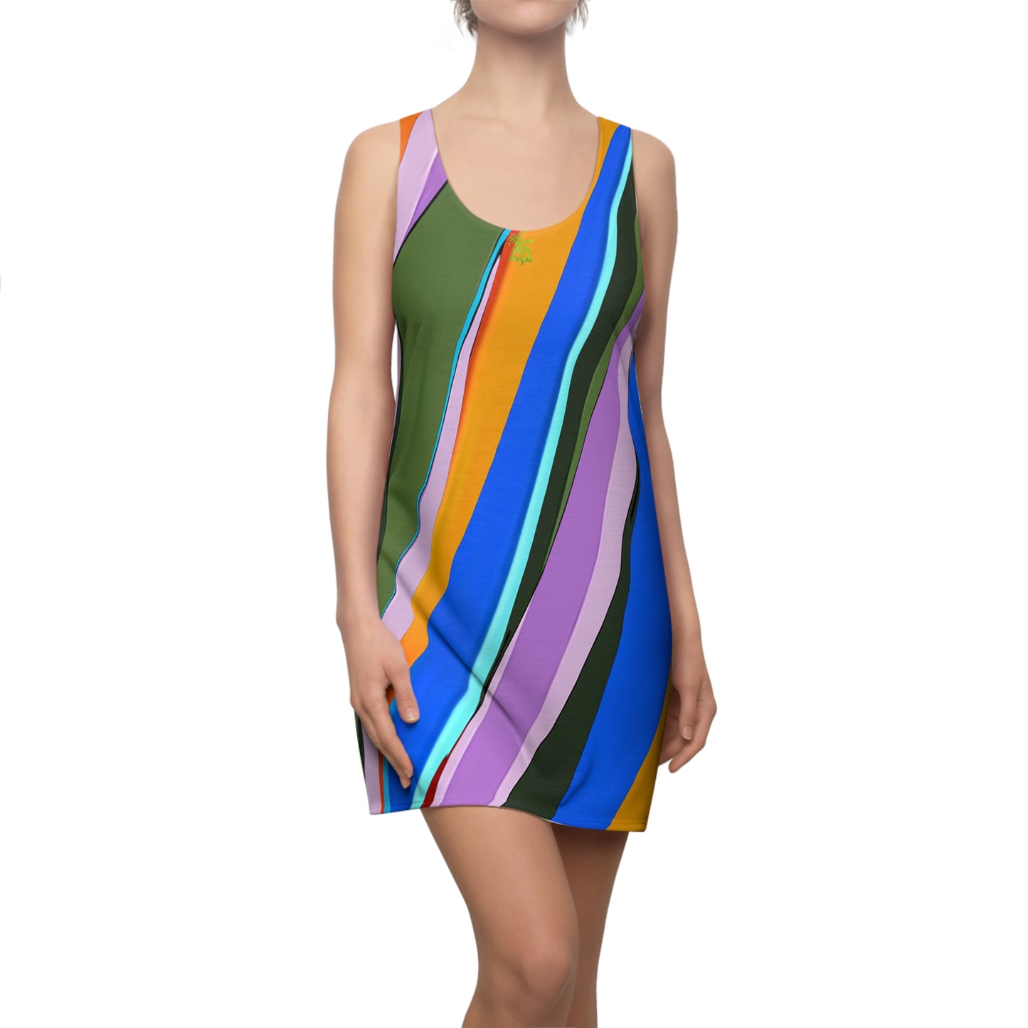UNO ABSTRACTS Women's Cut & Sew Racerback Dress (AOP)