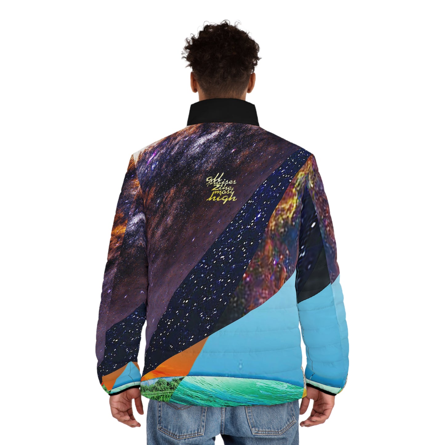 UNO ALLPRAISES IV Men's Puffer Jacket (AOP)