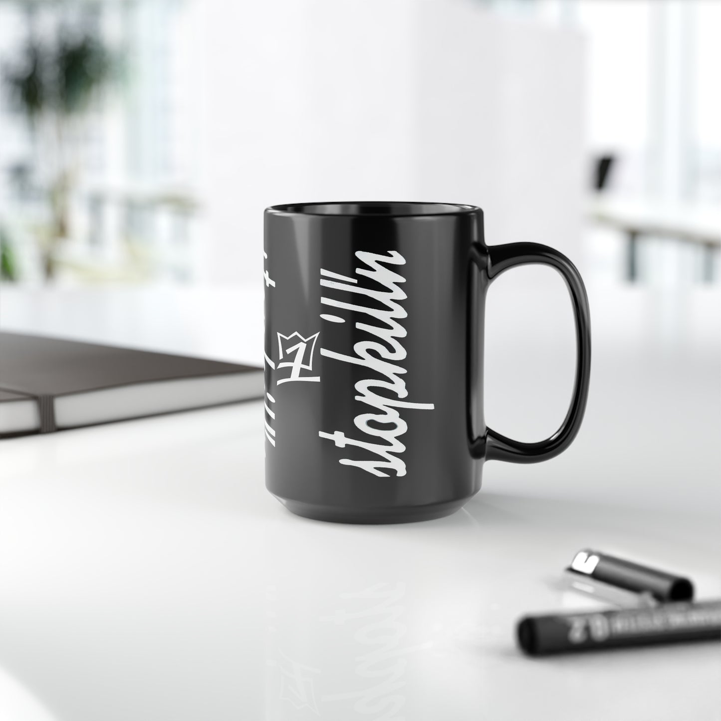 UNO STOPKILL'N Black Mug, 15oz