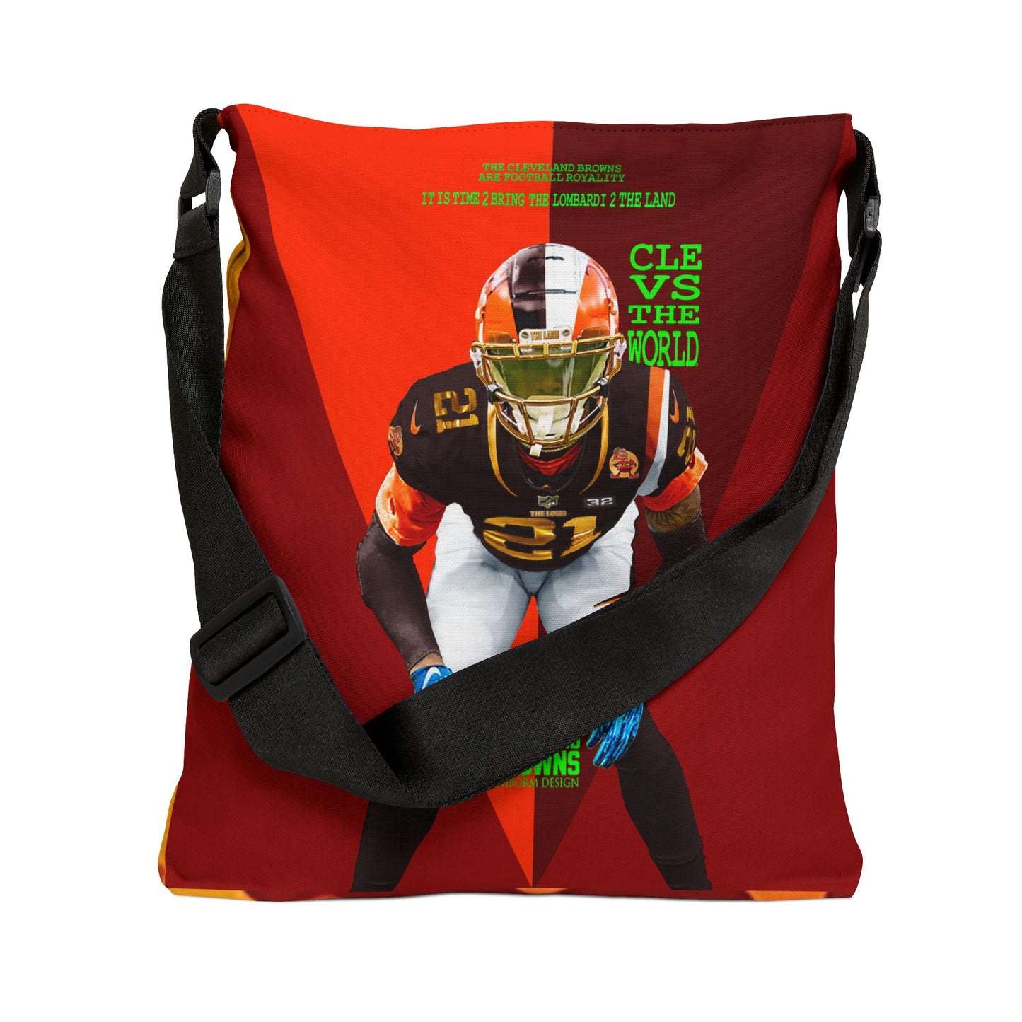 UNO LOVETHELAND LOVEDABROWNS Adjustable Tote Bag (AOP)