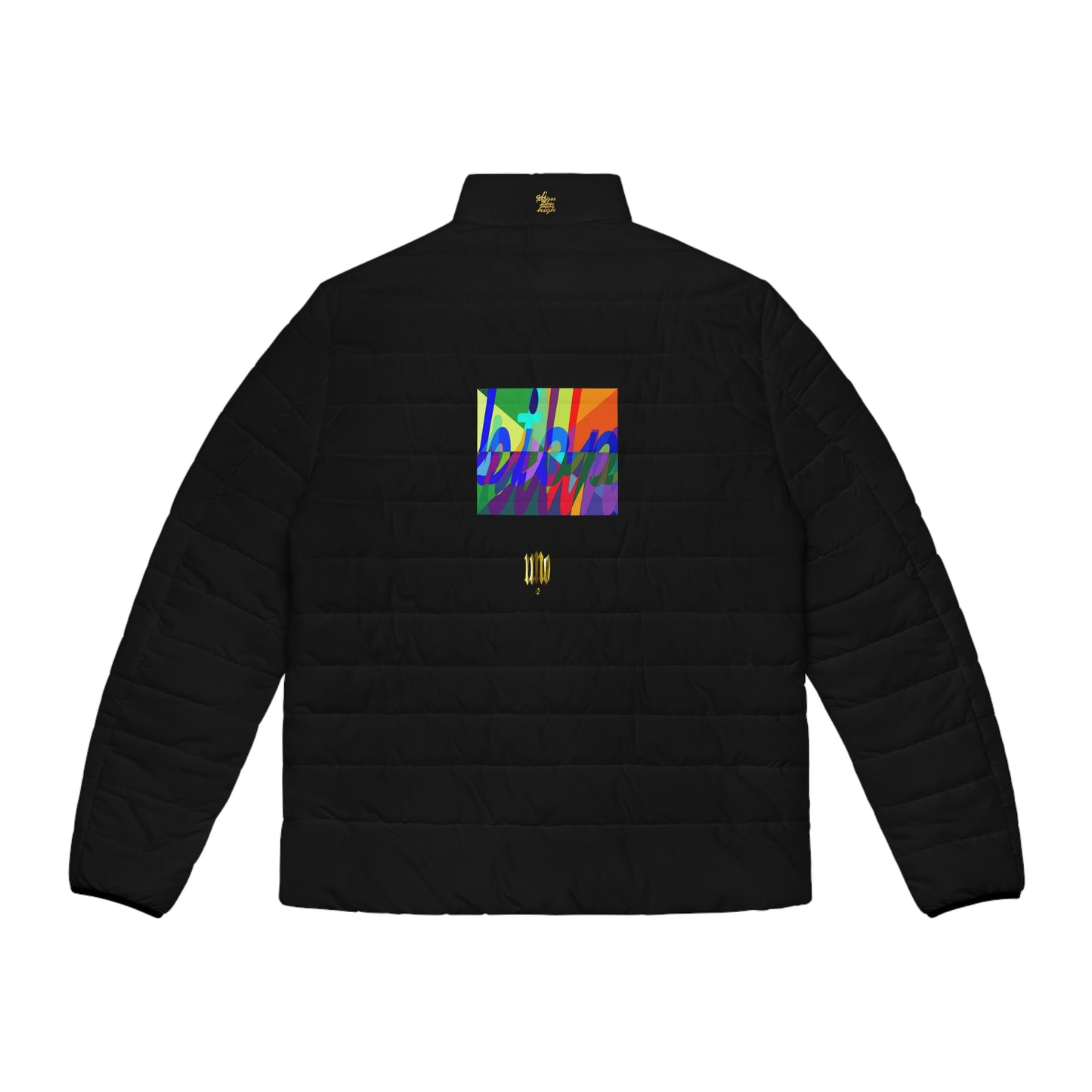 UNO STOPKILL'N UNOWORD Men's Puffer Jacket (AOP)