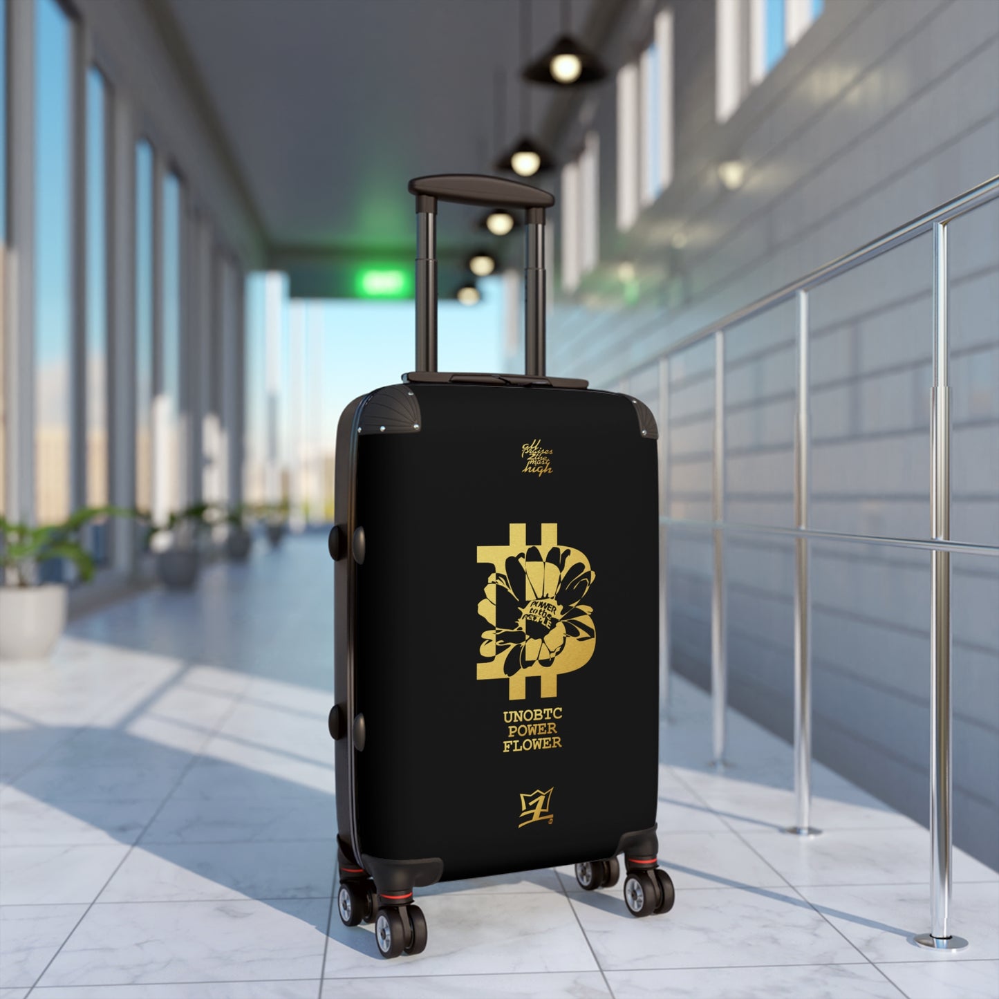 UNOBTCPOWERFLOWER Suitcases