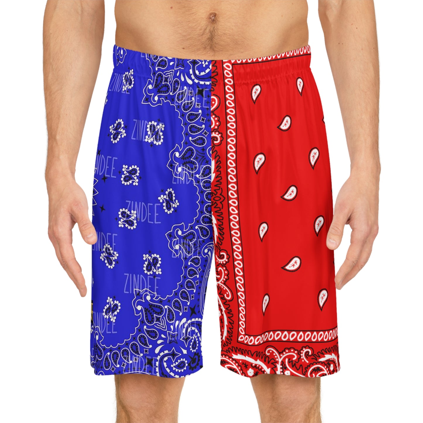 UNO ORGANIC TRIBE=GANG FREE LARRY HOOVER Basketball Shorts (AOP)