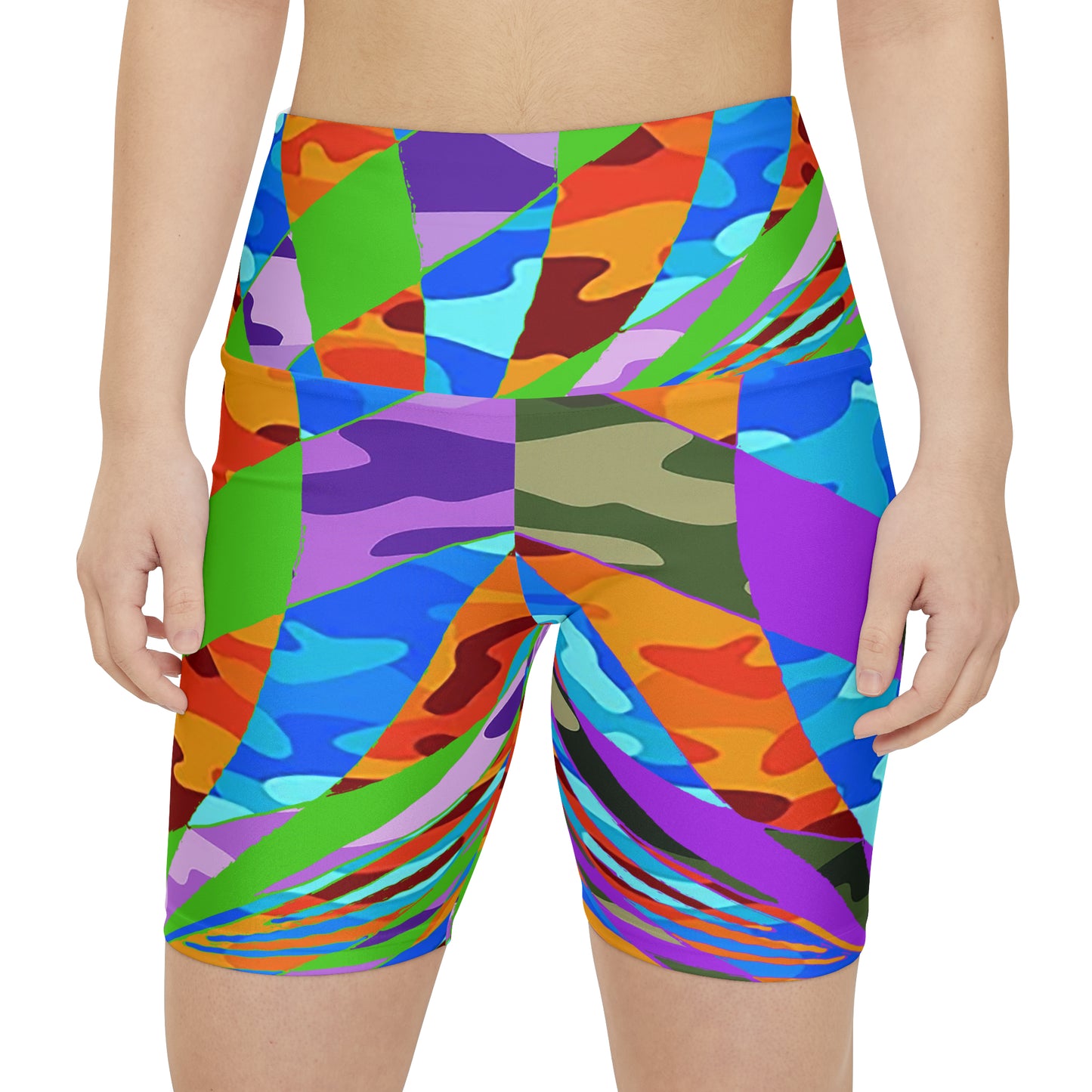 UNO ABSTRACTS Women's Workout Shorts (AOP)