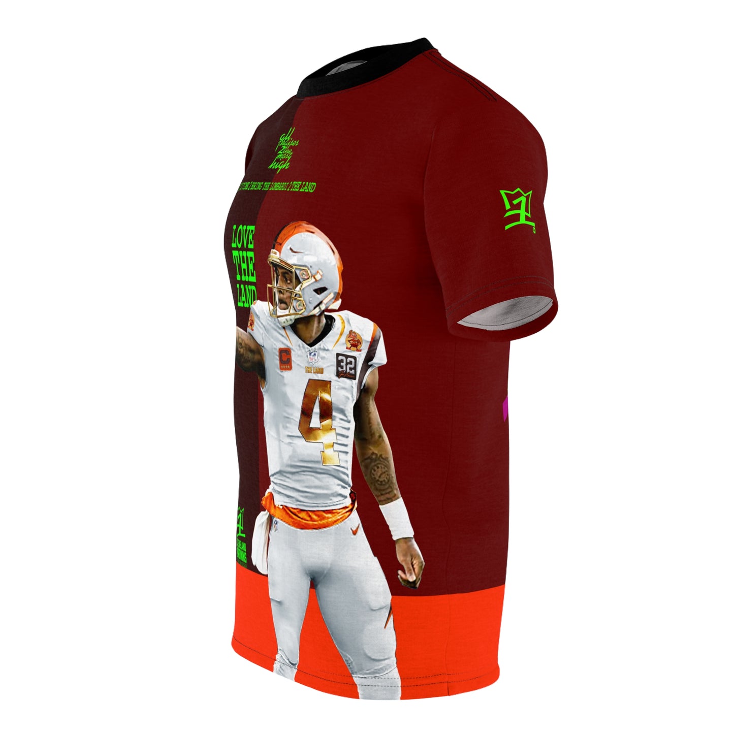 UNO LOVETHELAND LOVEDABROWNS Unisex Cut & Sew Tee (AOP)