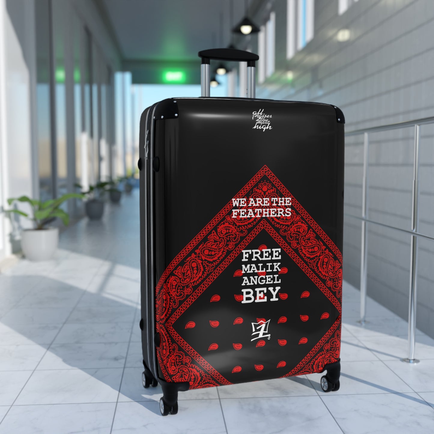 UNO ORGANIC WE ARE THE FEATHERS FREE MALIK ANGLE BEY Suitcase