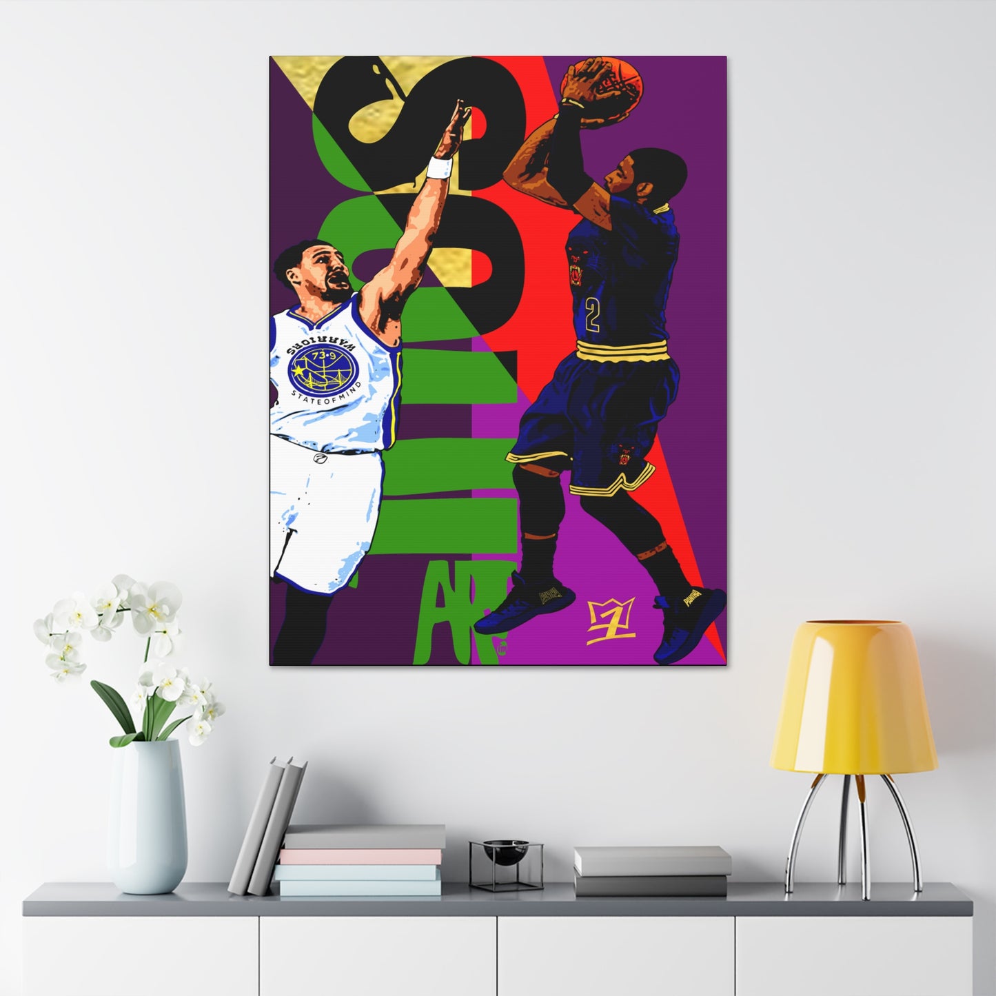 UNO KYRIECAN'TBEFADED 41GM5 SoulArt Warriors State of Mind 36x48 Canvas Stretched, 1.5''