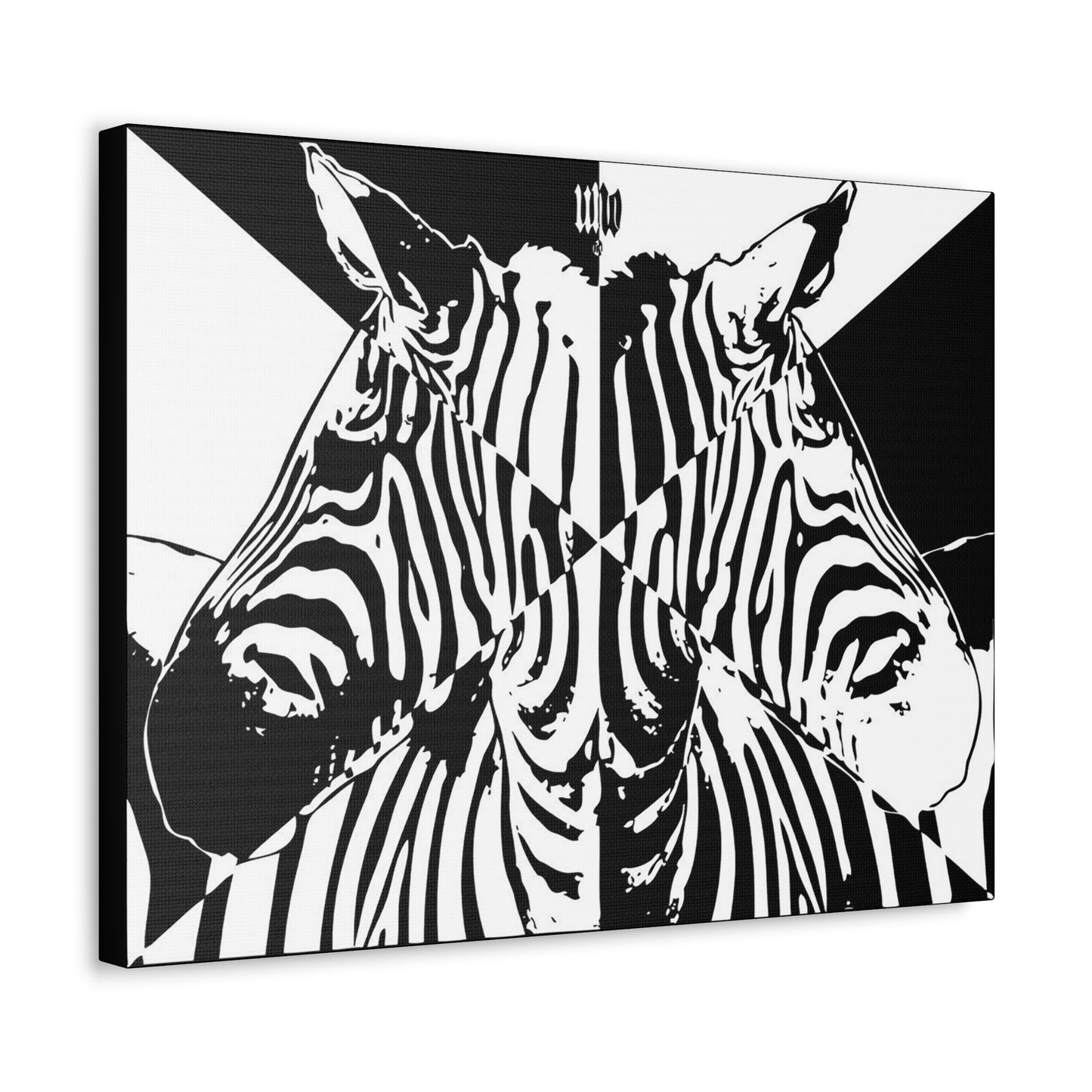 UNO STOPKILLN' LOVEZEBRA 16'x12', 24'x18', 30'x24' Stretched Canvas