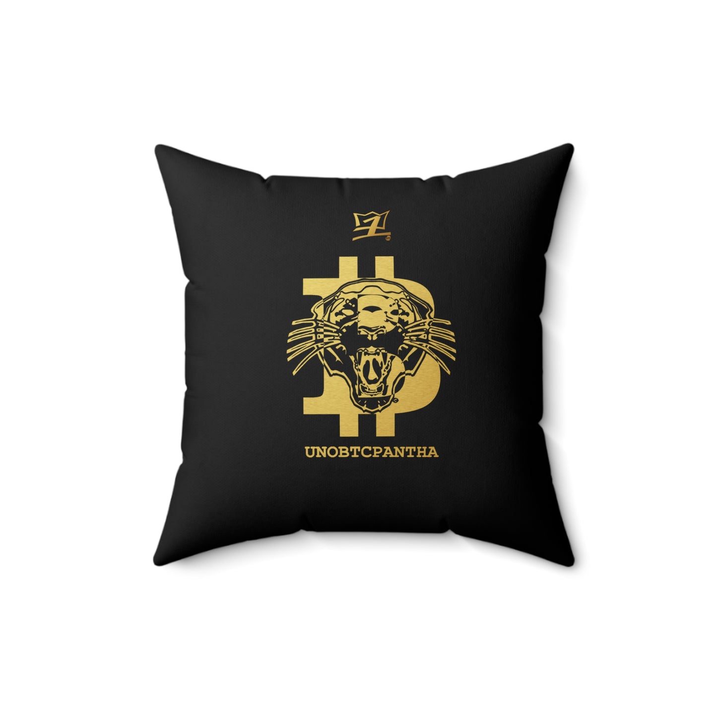 UNOBTCPOWER Faux Suede Square Pillow