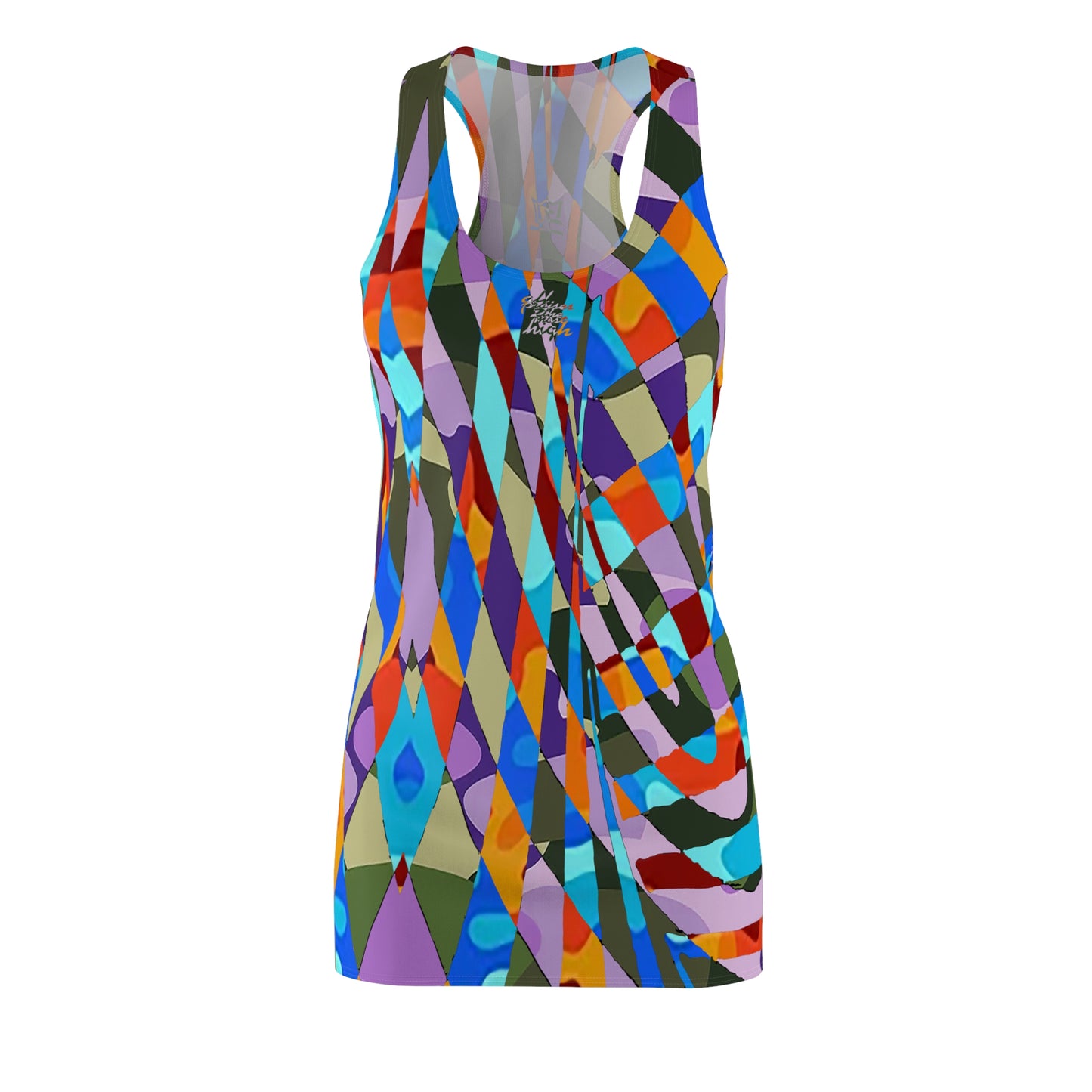 UNO ABSTRACTS Women's Cut & Sew Racerback Dress (AOP)