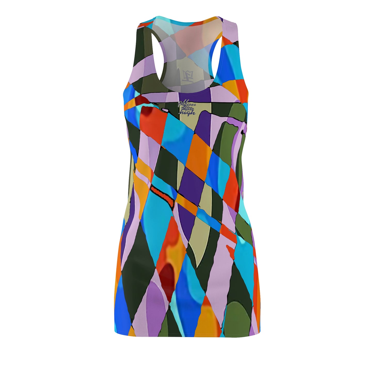 UNO ABSTRACTS Women's Cut & Sew Racerback Dress (AOP)