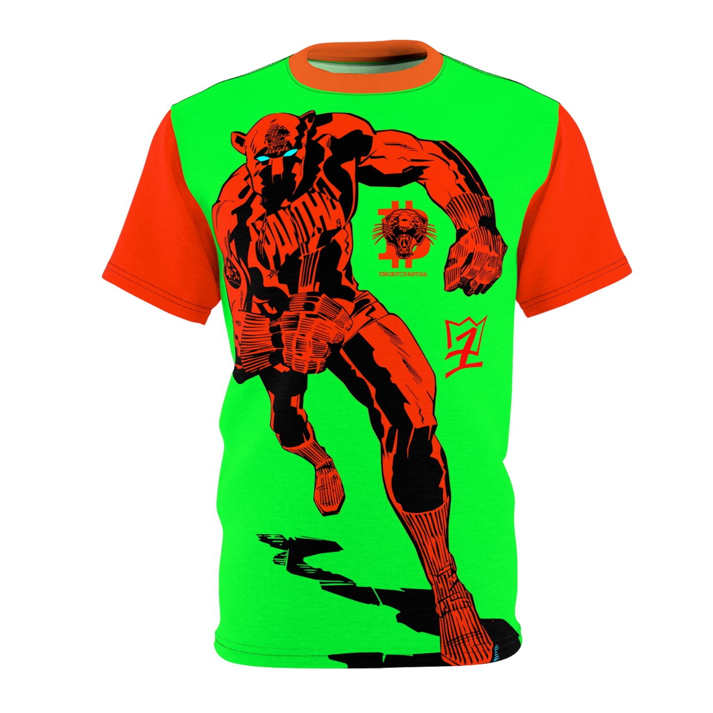 UNOBTCPANTHA FIX THE MONEY FIXTHE WORLD Unisex Cut & Sew Tee (AOP)