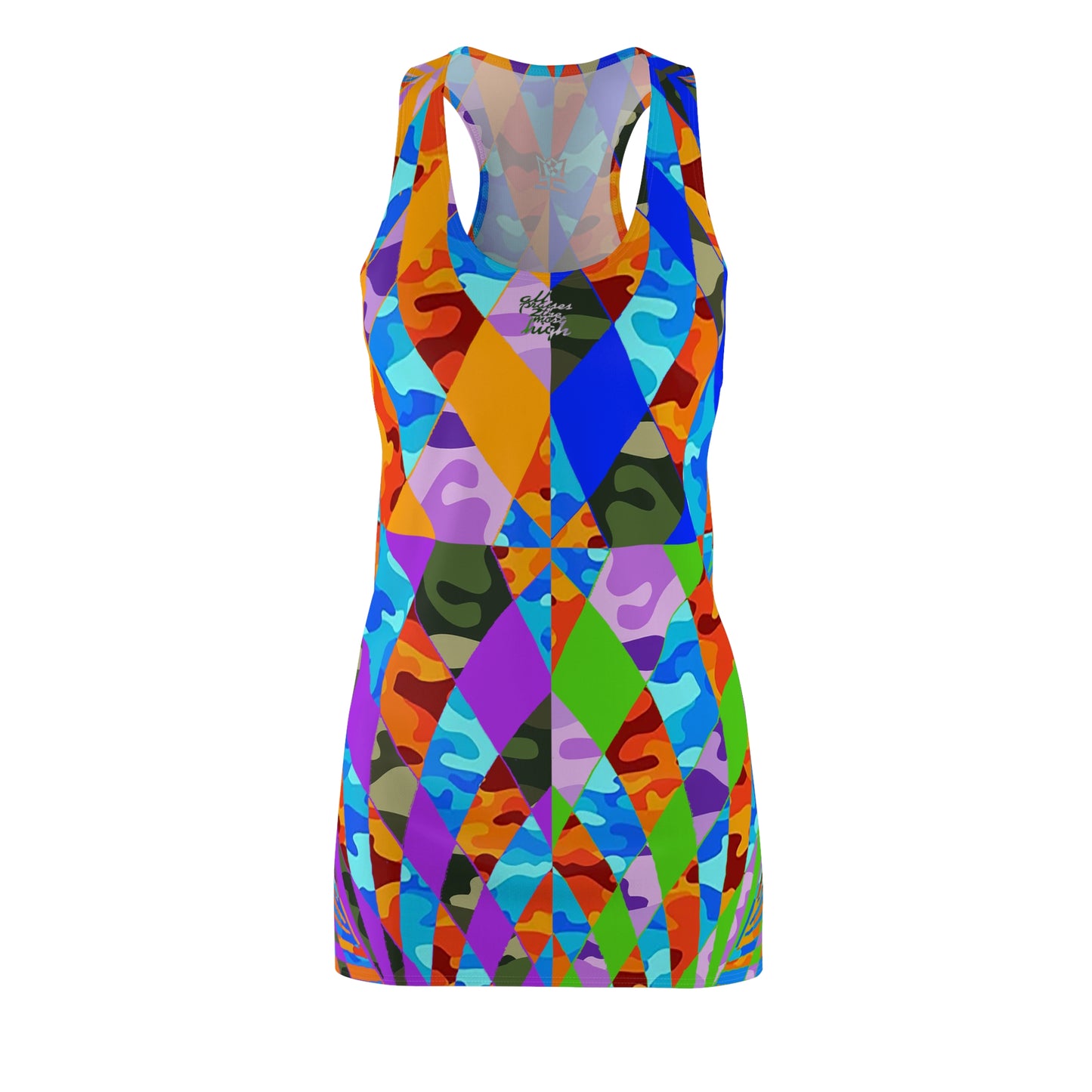 UNO ABSTRACTS Women's Cut & Sew Racerback Dress (AOP)
