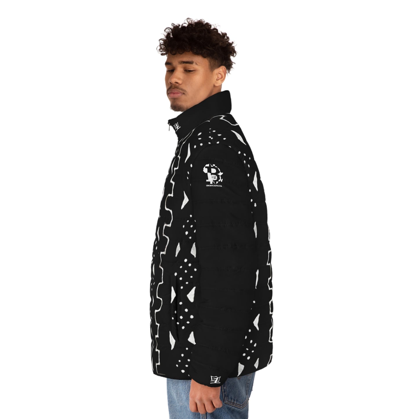 UNOBTCAFRICA Men's Puffer Jacket (AOP)