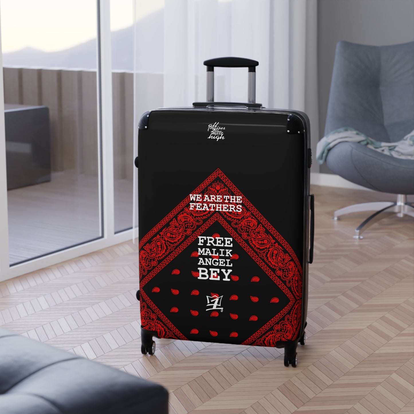 UNO ORGANIC WE ARE THE FEATHERS FREE MALIK ANGLE BEY Suitcase