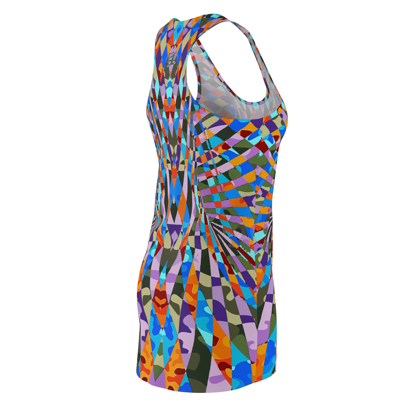 UNO ABSTRACTS Women's Cut & Sew Racerback Dress (AOP)