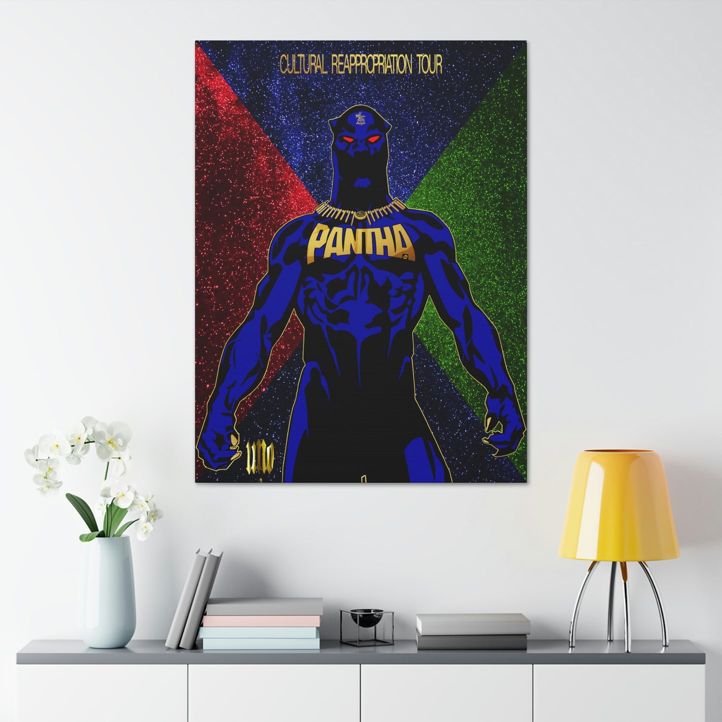 UNO PANTHA Reappropriation Tour 36x48 Canvas Stretched, 1.5''