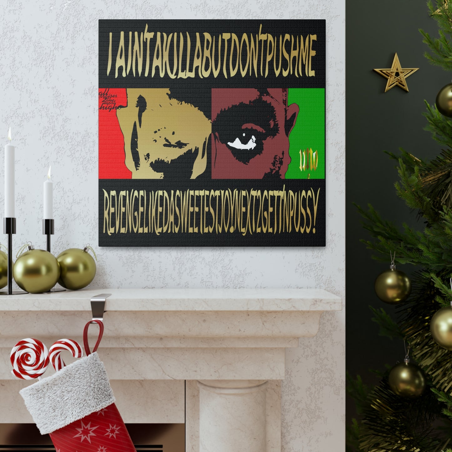 UNO LOVE2PAC 12, 20, 24, & 36" Square Canvas Gallery Wraps