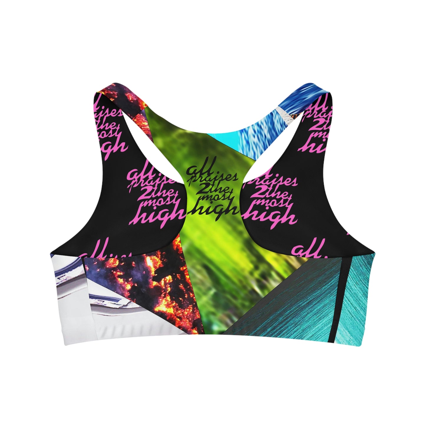 UNO ALLPRAISES V Seamless Sports Bra (AOP)