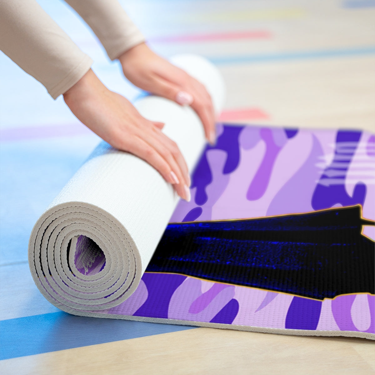 UNO LOVENINA POWERFLOWER Foam Yoga Mat Camo Collection