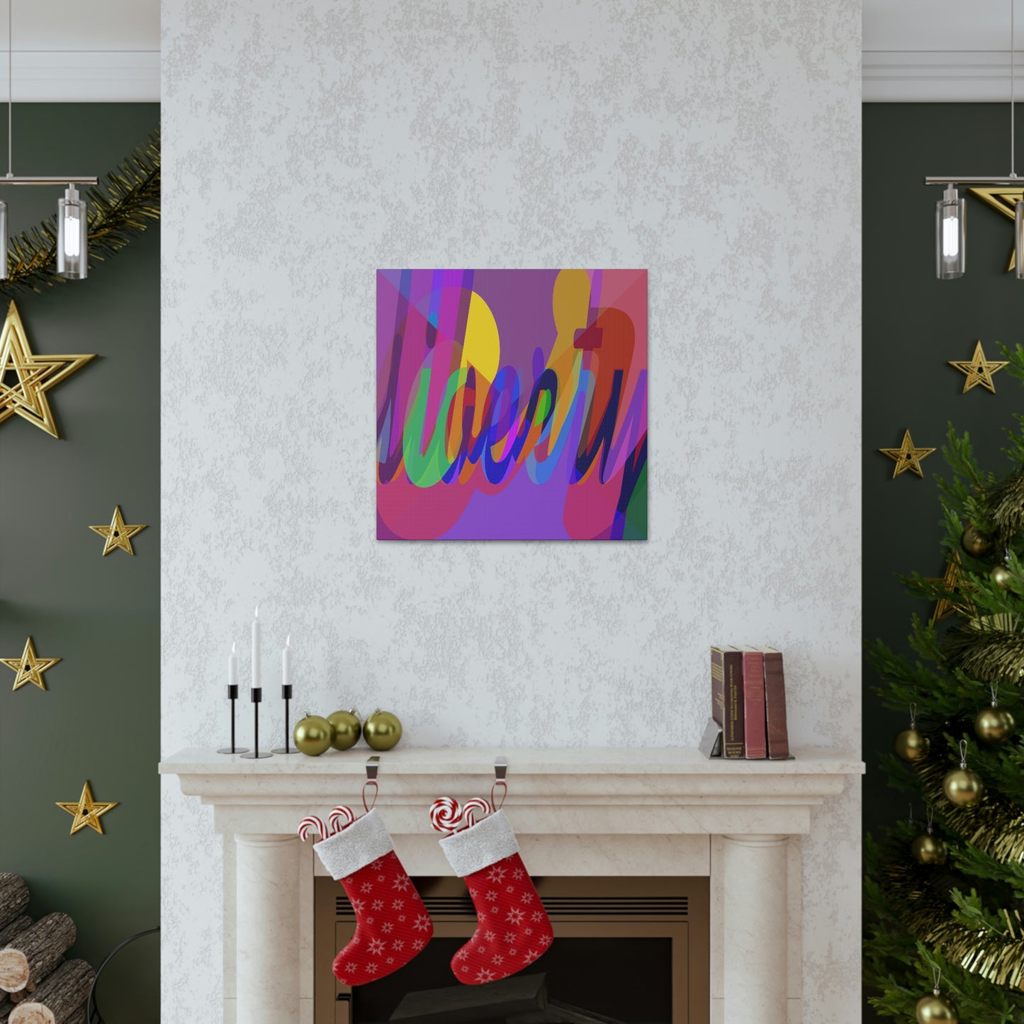 UNO WORD LIBERTY OR SLAVERY Canvas Gallery Wraps