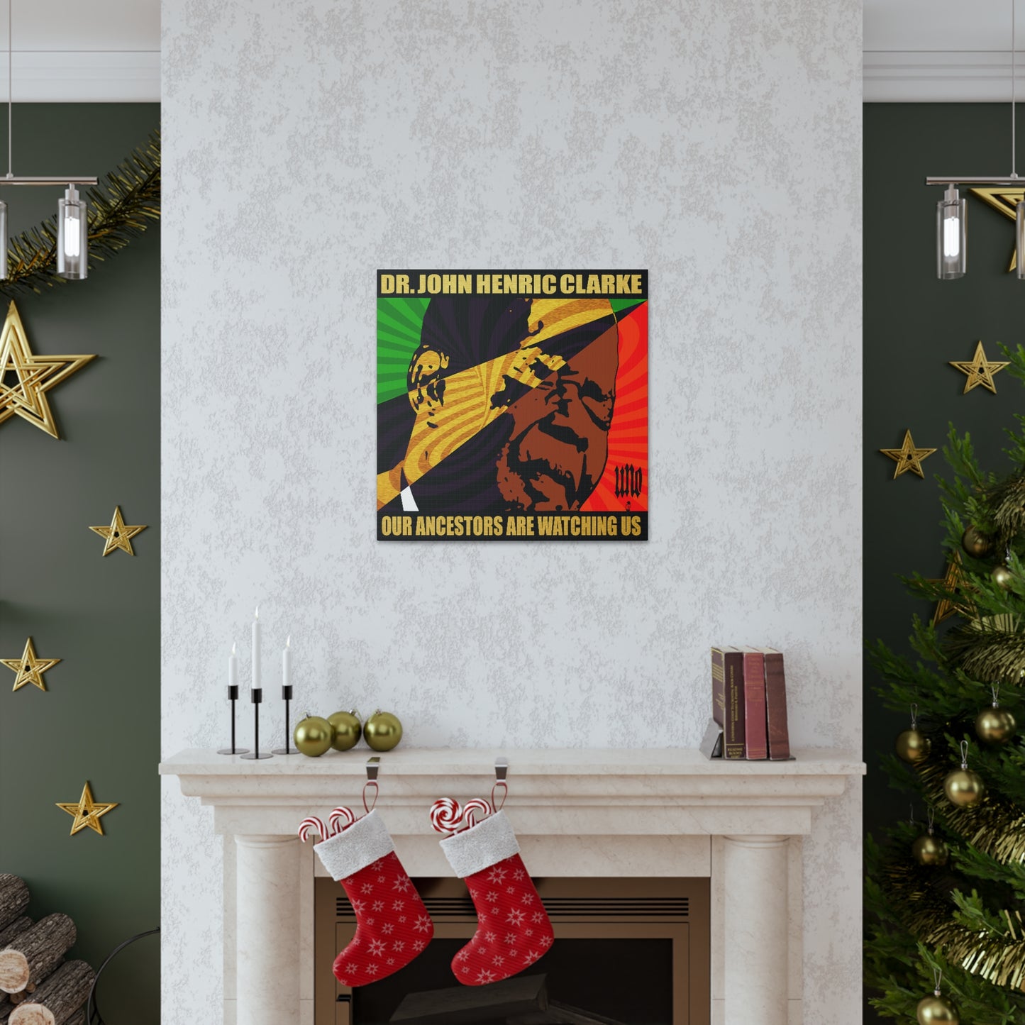 UNO LOVEJOHNHENRICCLARKE Our Ancestors Are Watching Us 12, 20, 24, & 36" Square Canvas Gallery Wraps