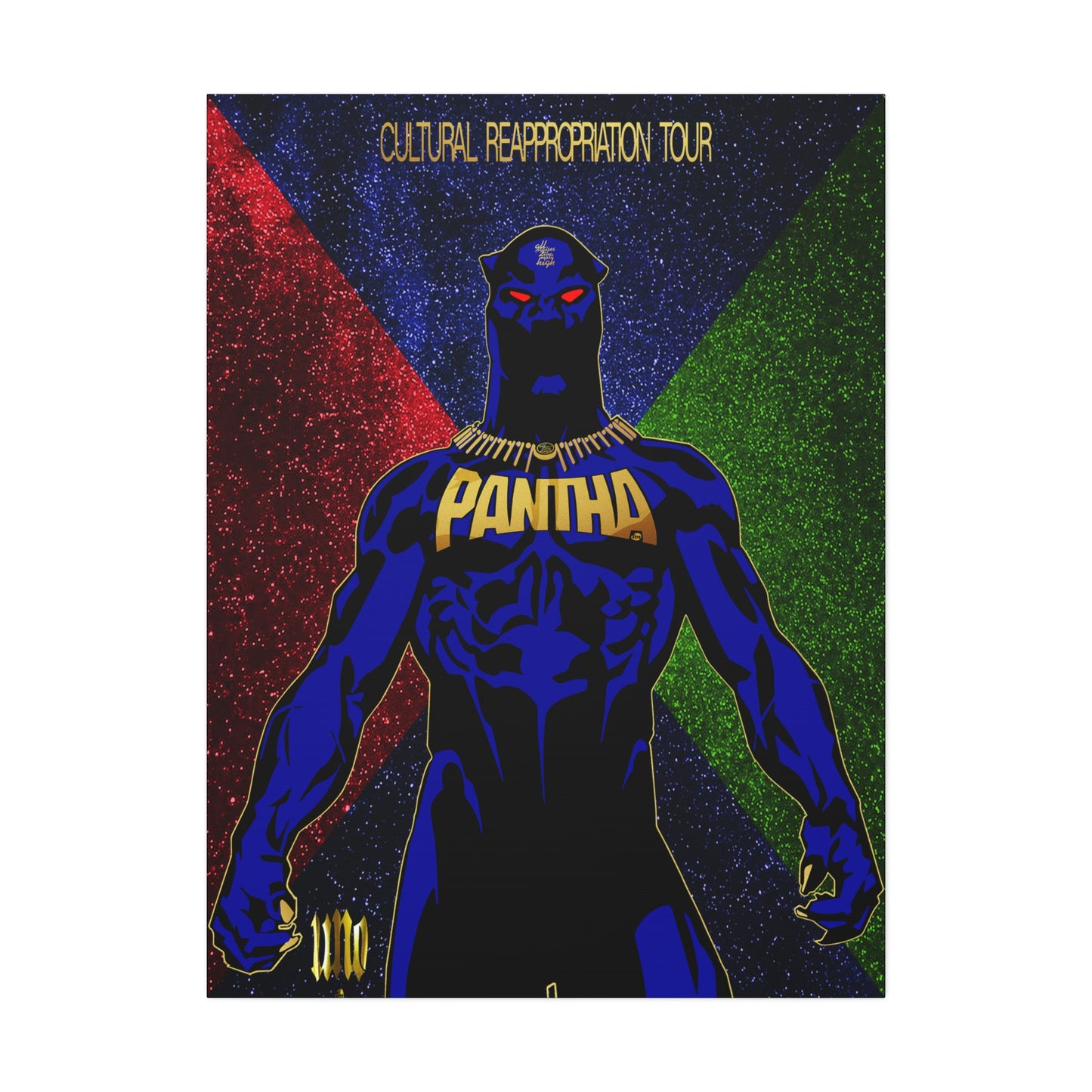 UNO PANTHA Reappropriation Tour 36x48 Canvas Stretched, 1.5''
