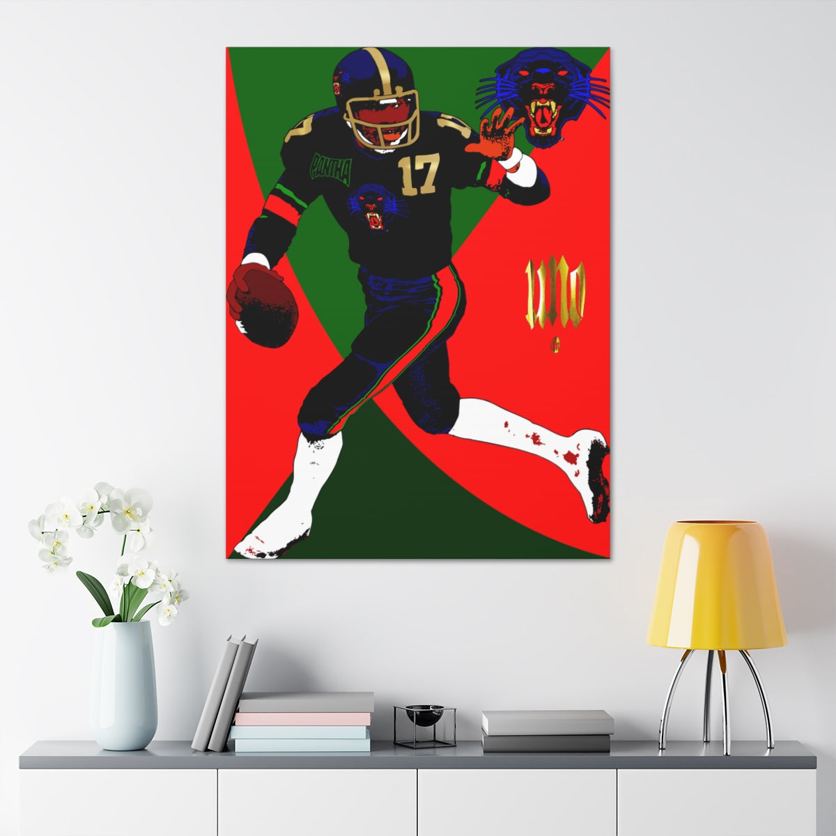 UNO LOVEJEFFERSONSTREET Pantha AllStars 36x48 Canvas Stretched, 1.5''