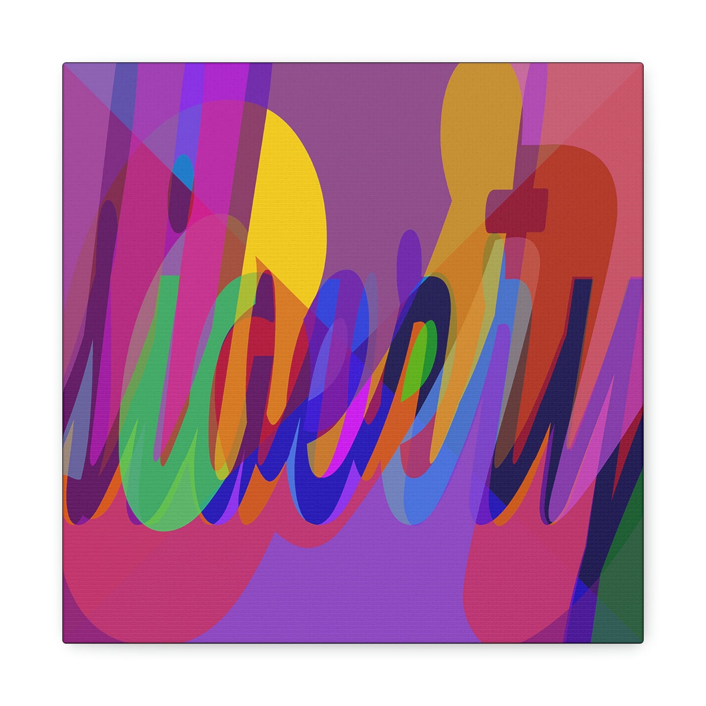 UNO WORD LIBERTY OR SLAVERY Canvas Gallery Wraps