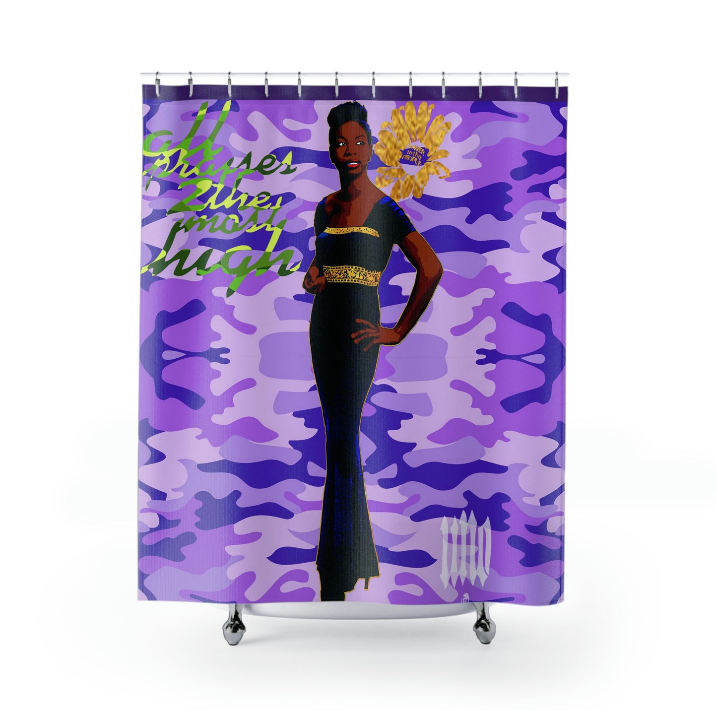 UNO POWERFLOWER LOVENINA Shower Curtains