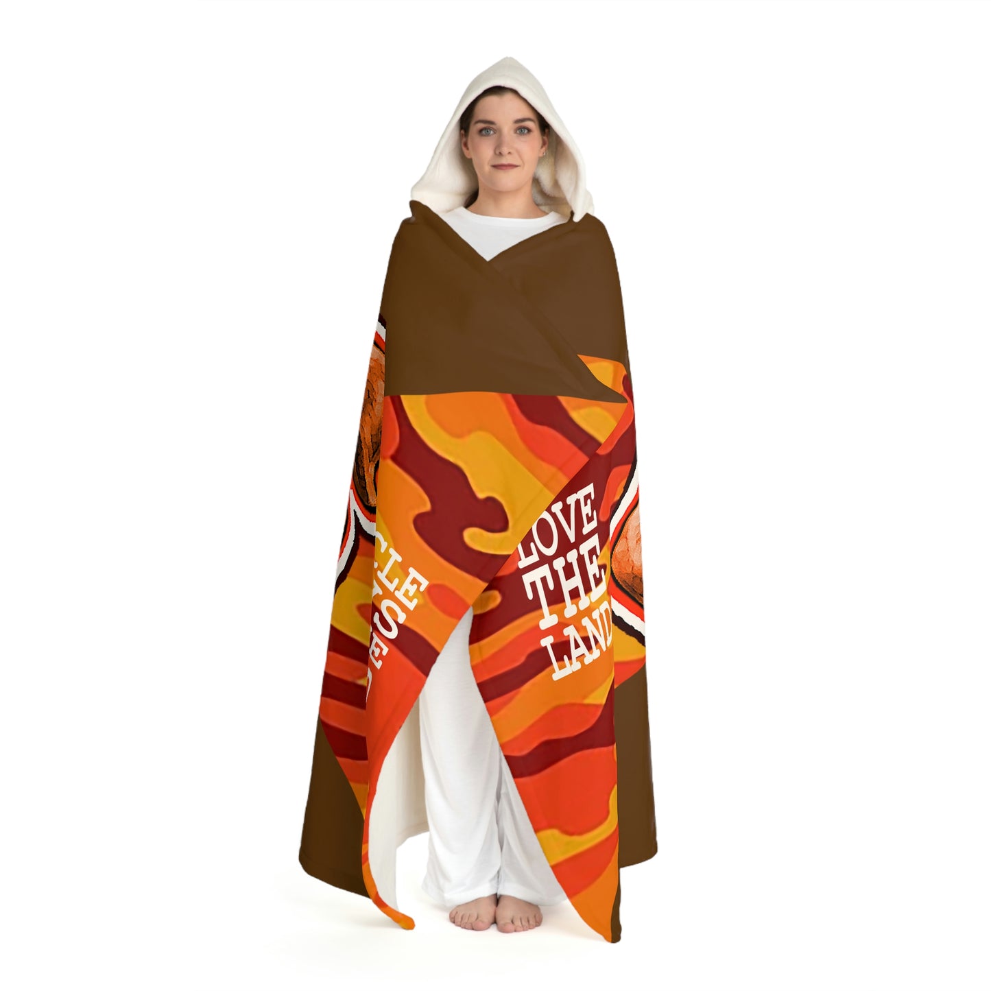 UNO LOVETHELAND Hooded Sherpa Fleece Blanket Camo Collection