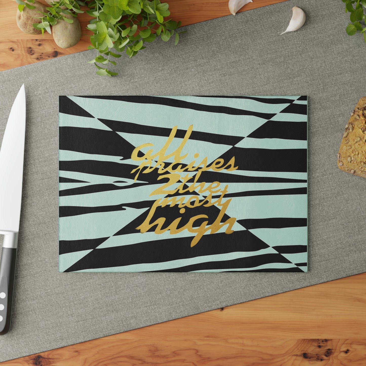 UNO ALLPRAISES Glass Cutting Board