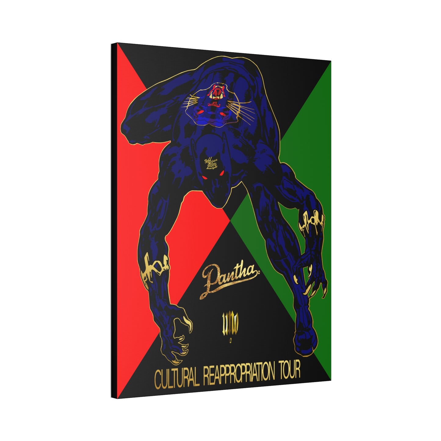 UNO PANTHA Cultural Reappropriation Tour 36x48 Canvas Stretched, 1.5''