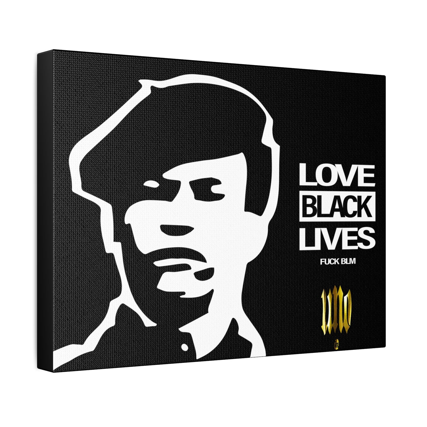 UNO LOVEHUEY LOVEBLACKLIVES 16x12, 24x18, & 30x24" Stretched Canvas