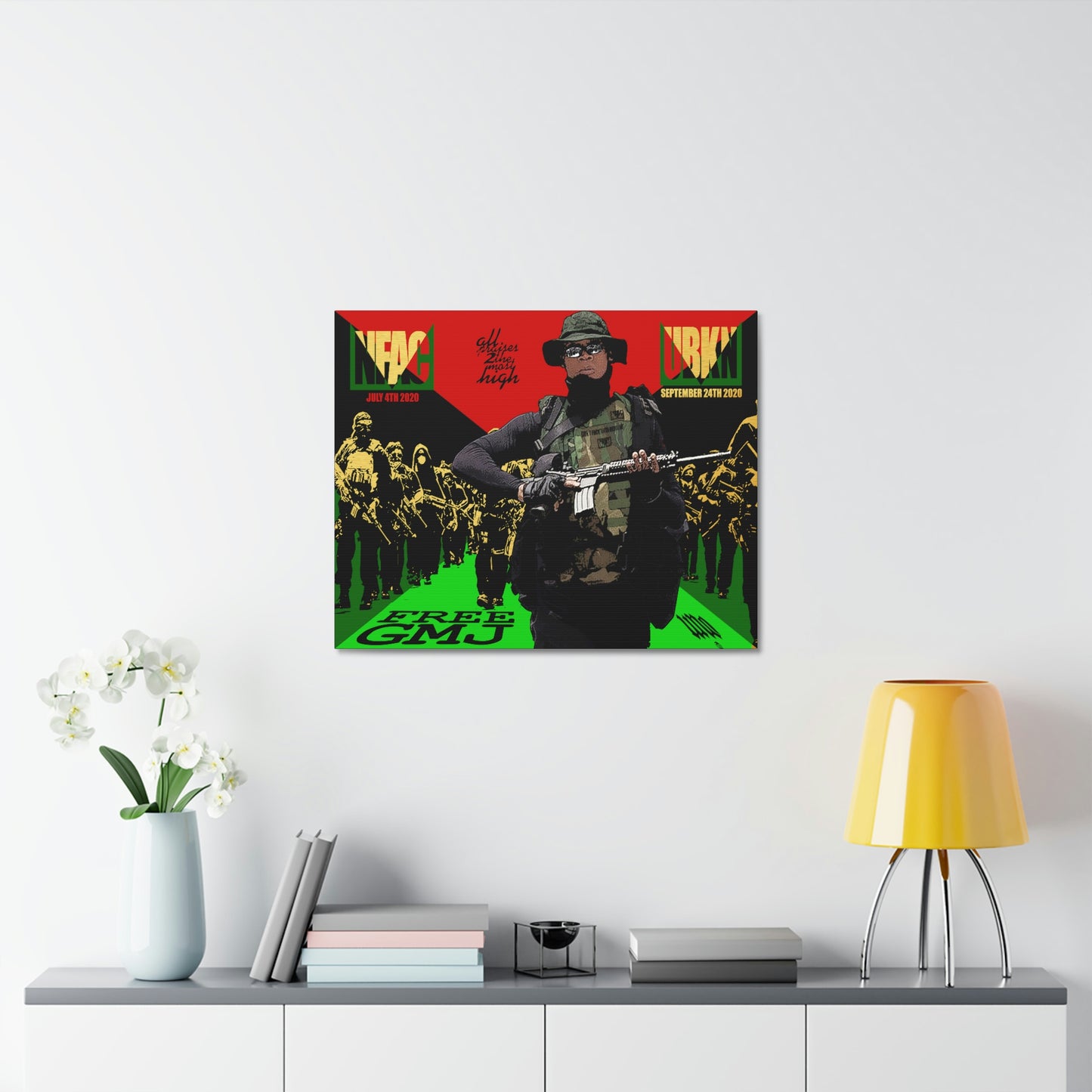 UNO 2THEREPUBLIC FREEGMJ 16x12, 24x18, & 30x24" Stretched Canvas