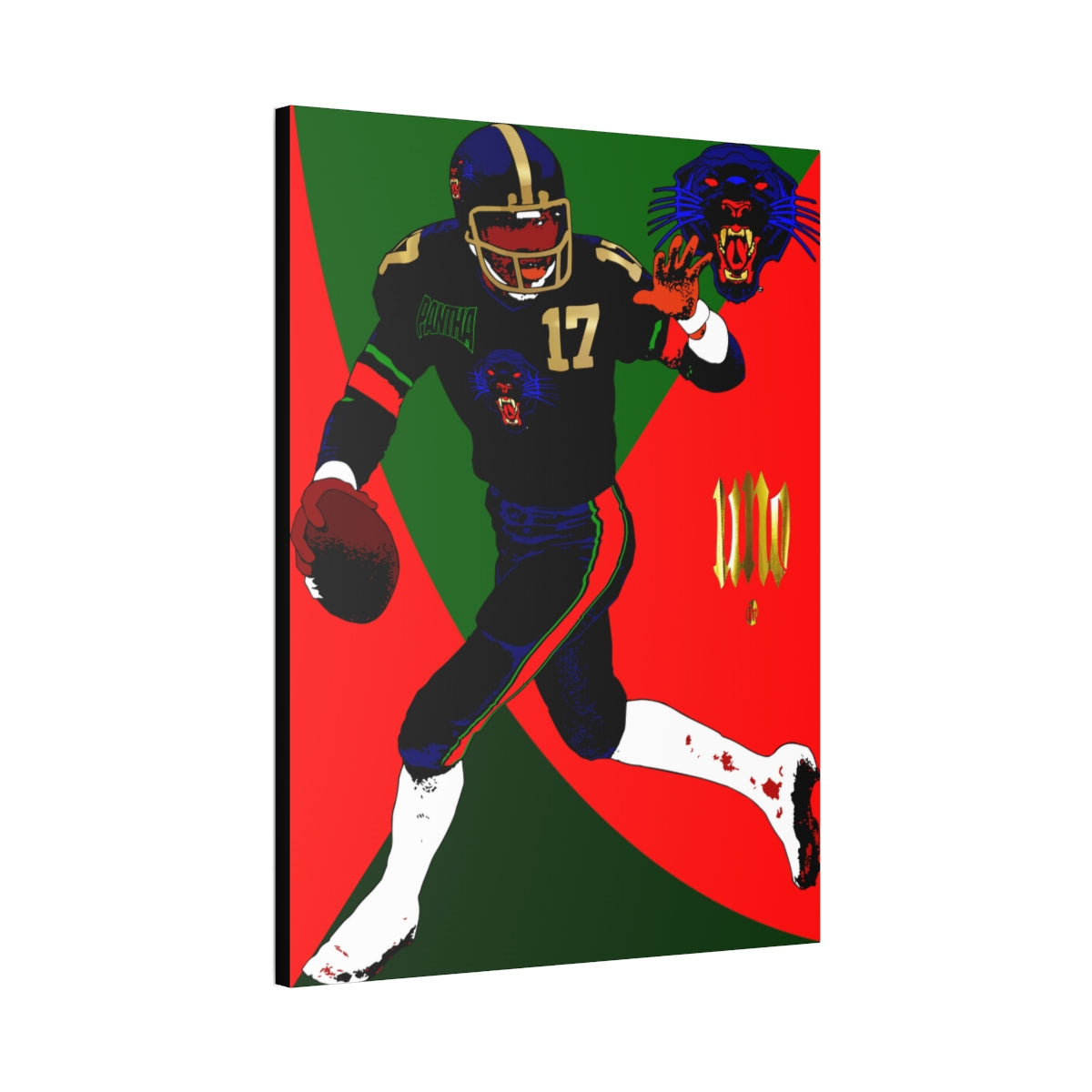 UNO LOVEJEFFERSONSTREET Pantha AllStars 36x48 Canvas Stretched, 1.5''