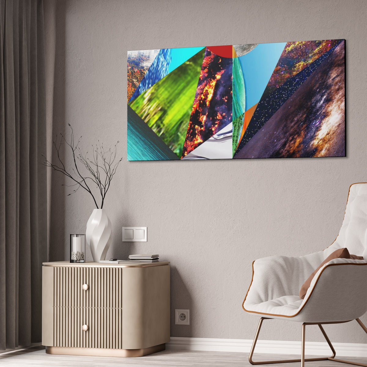 UNO ALLPRAISES IV & ALLPRAISES V 60x30 Canvas Stretched, 1.5''