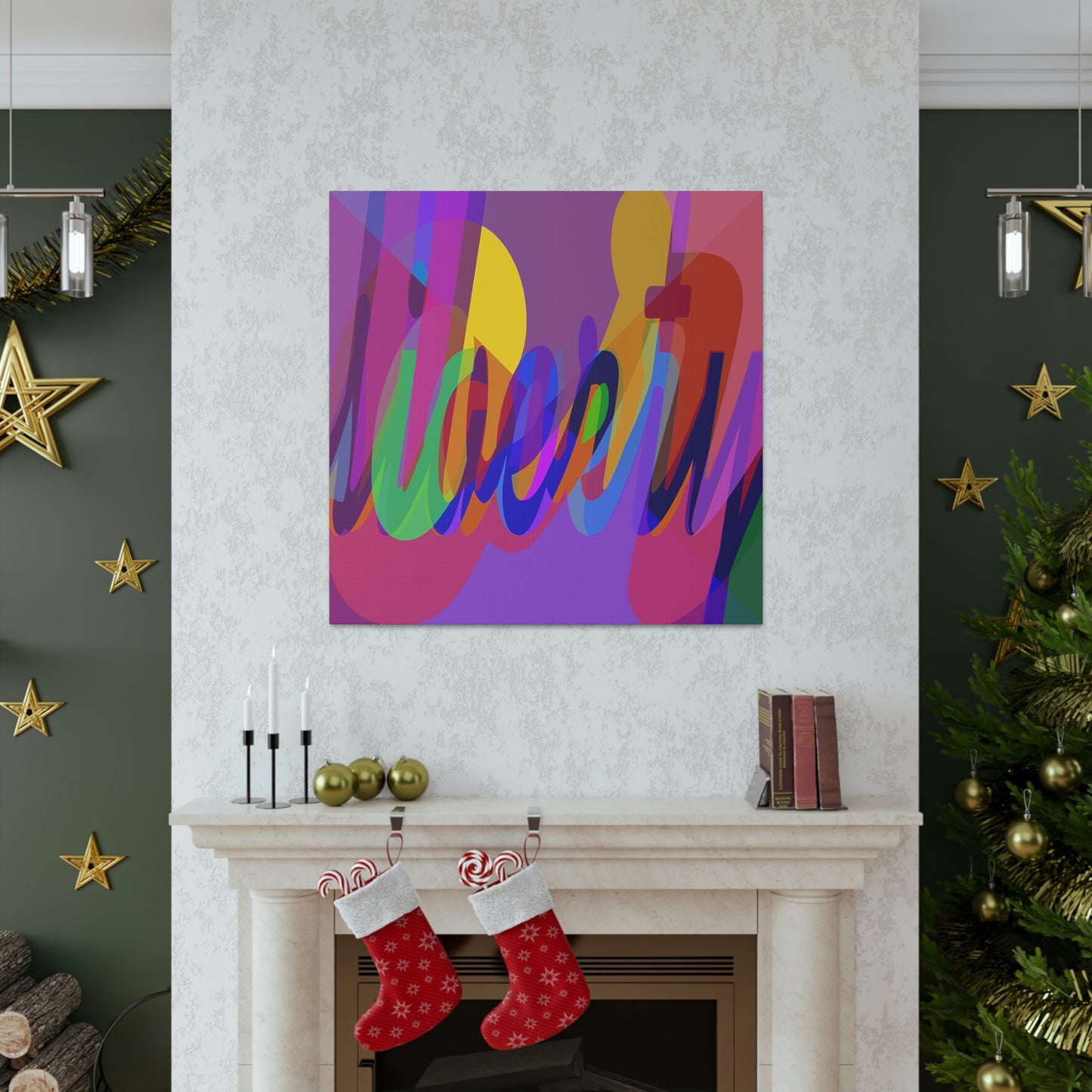 UNO WORD LIBERTY OR SLAVERY Canvas Gallery Wraps