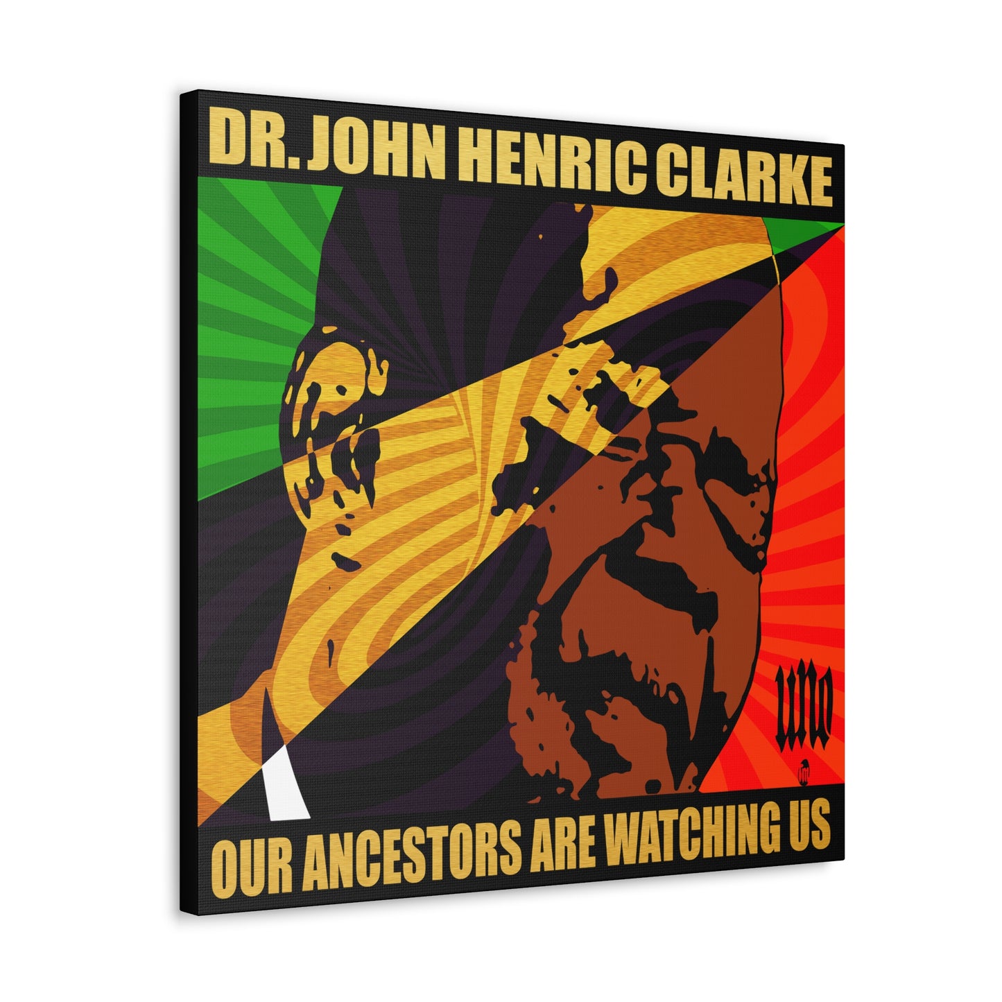 UNO LOVEJOHNHENRICCLARKE Our Ancestors Are Watching Us 12, 20, 24, & 36" Square Canvas Gallery Wraps