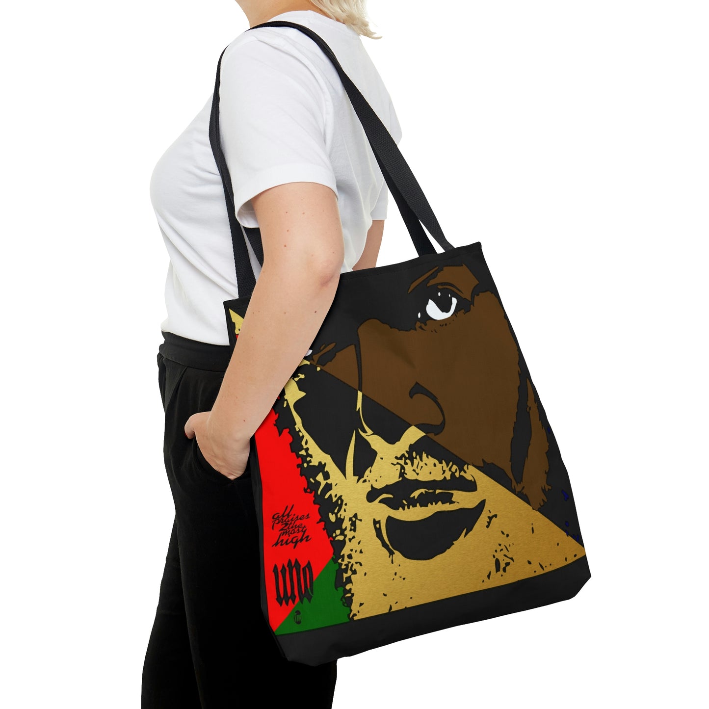 UNO LOVEBLACKLIVES LOVEGILSCOTT AOP Tote Bag