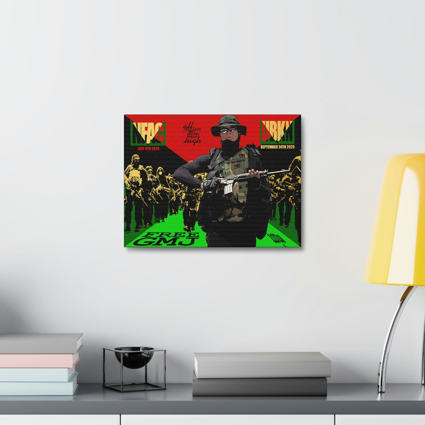 UNO 2THEREPUBLIC FREEGMJ 16x12, 24x18, & 30x24" Stretched Canvas