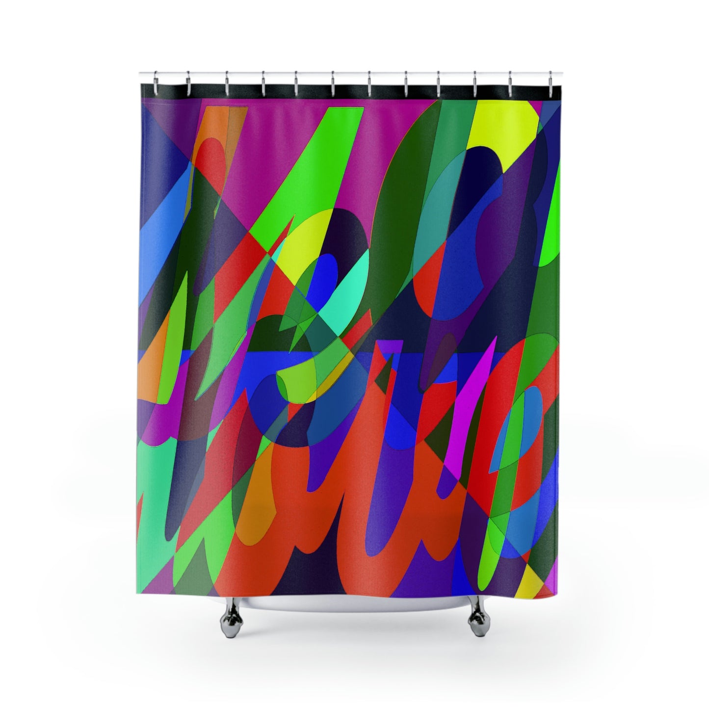 UNO WORD LOVEYOSELF Shower Curtains