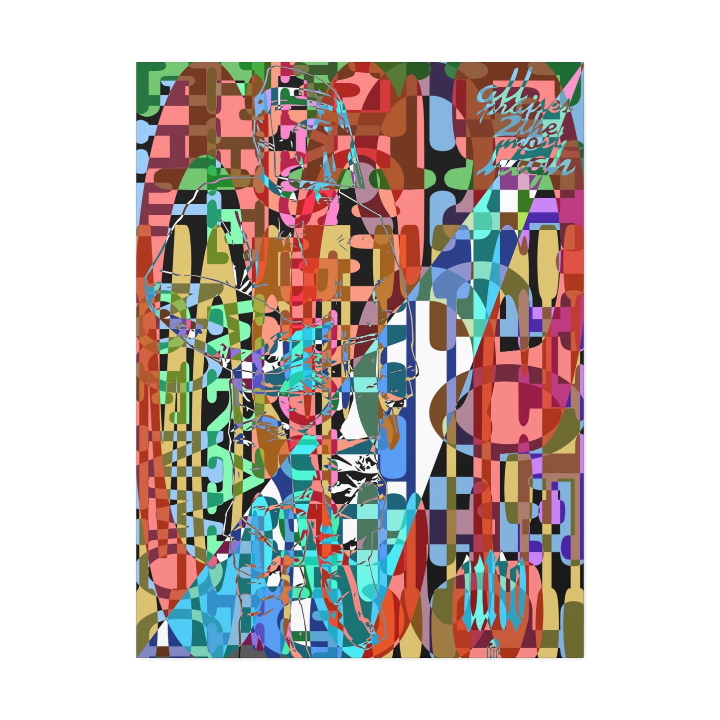 UNO WORD THE CCP BROUGHT THE MOST HIGH'S WRATH DOWN ON THE CHINESE PEOPLE 1 36x48 Canvas Stretched, 1.5''