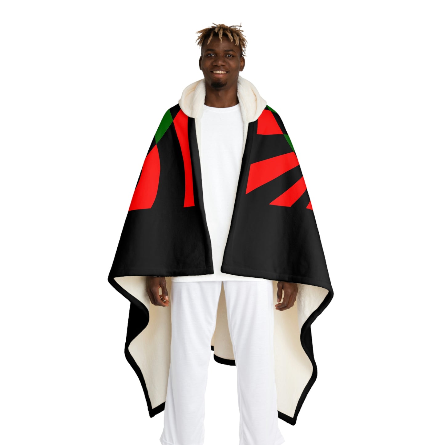 UNOBTCMAX Hooded Sherpa Fleece Blanket