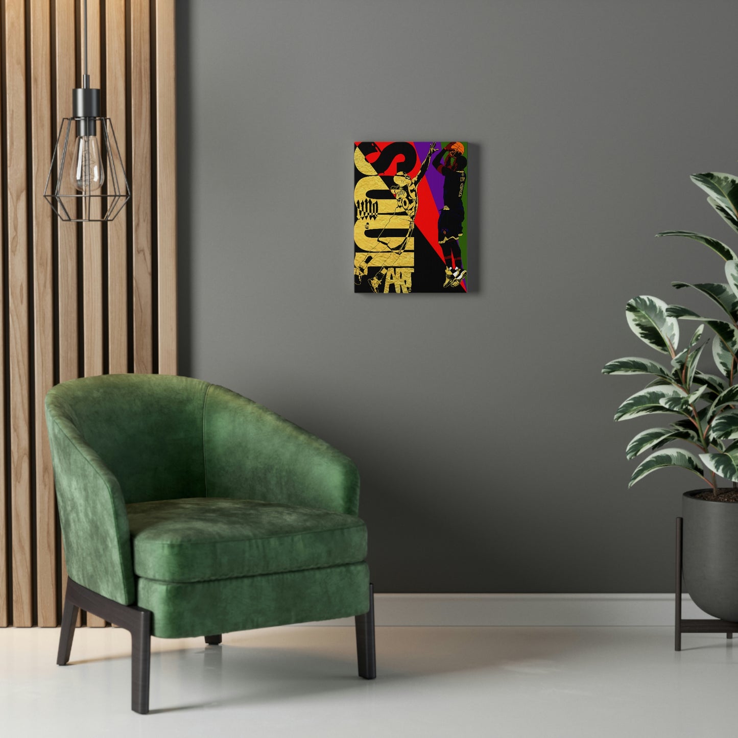 UNO SOULART KYRIECAN'TBFADED GM7 GameWinna 12x16, 18x24, & 24x30" Stretched Canvas