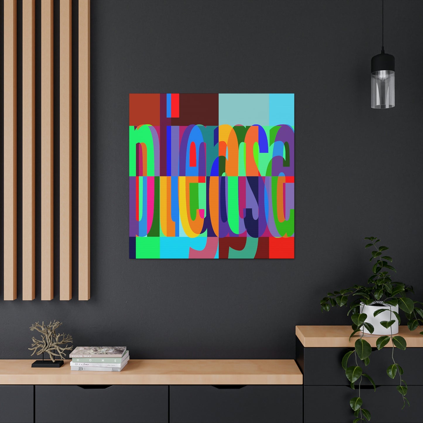 UNO WORD NIGGAPLEASE Canvas Gallery Wraps